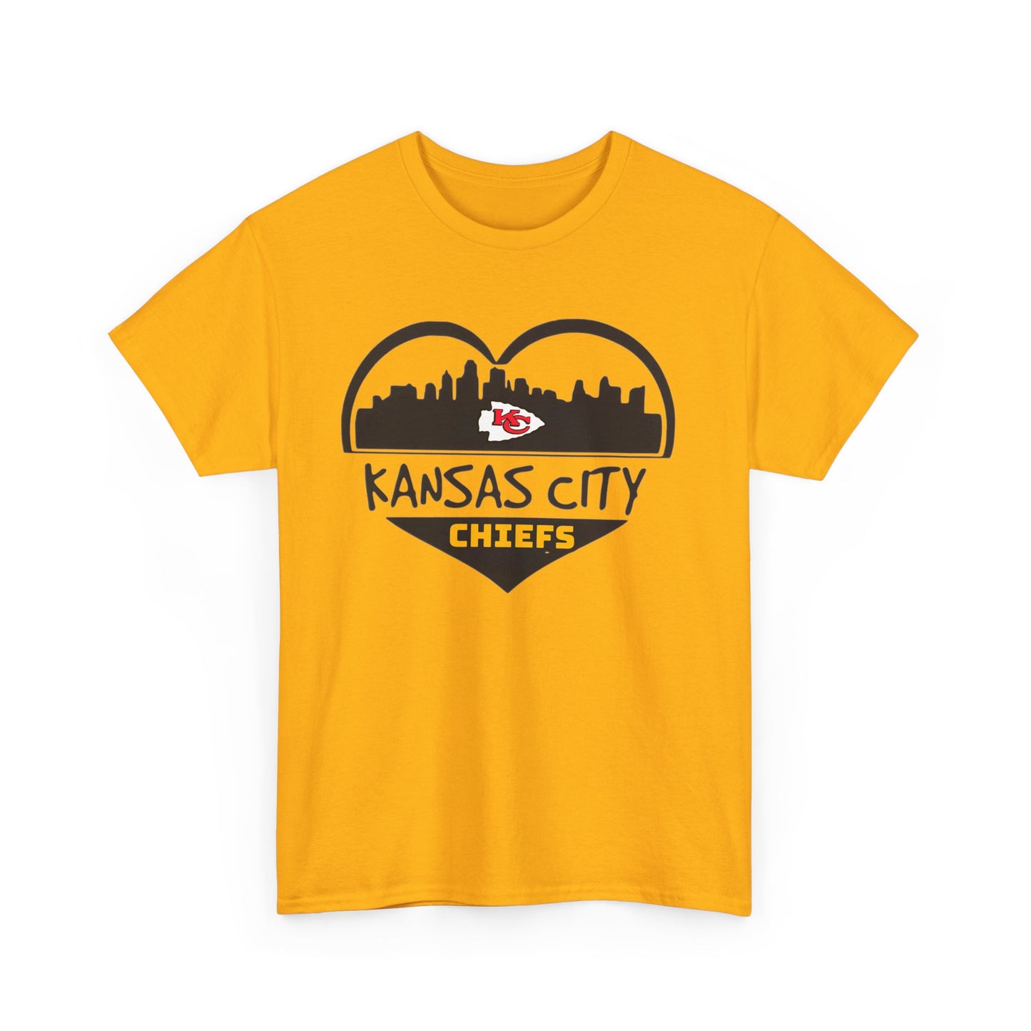 Heart of Kansas City Chiefs Tee - Perfect for Game Day