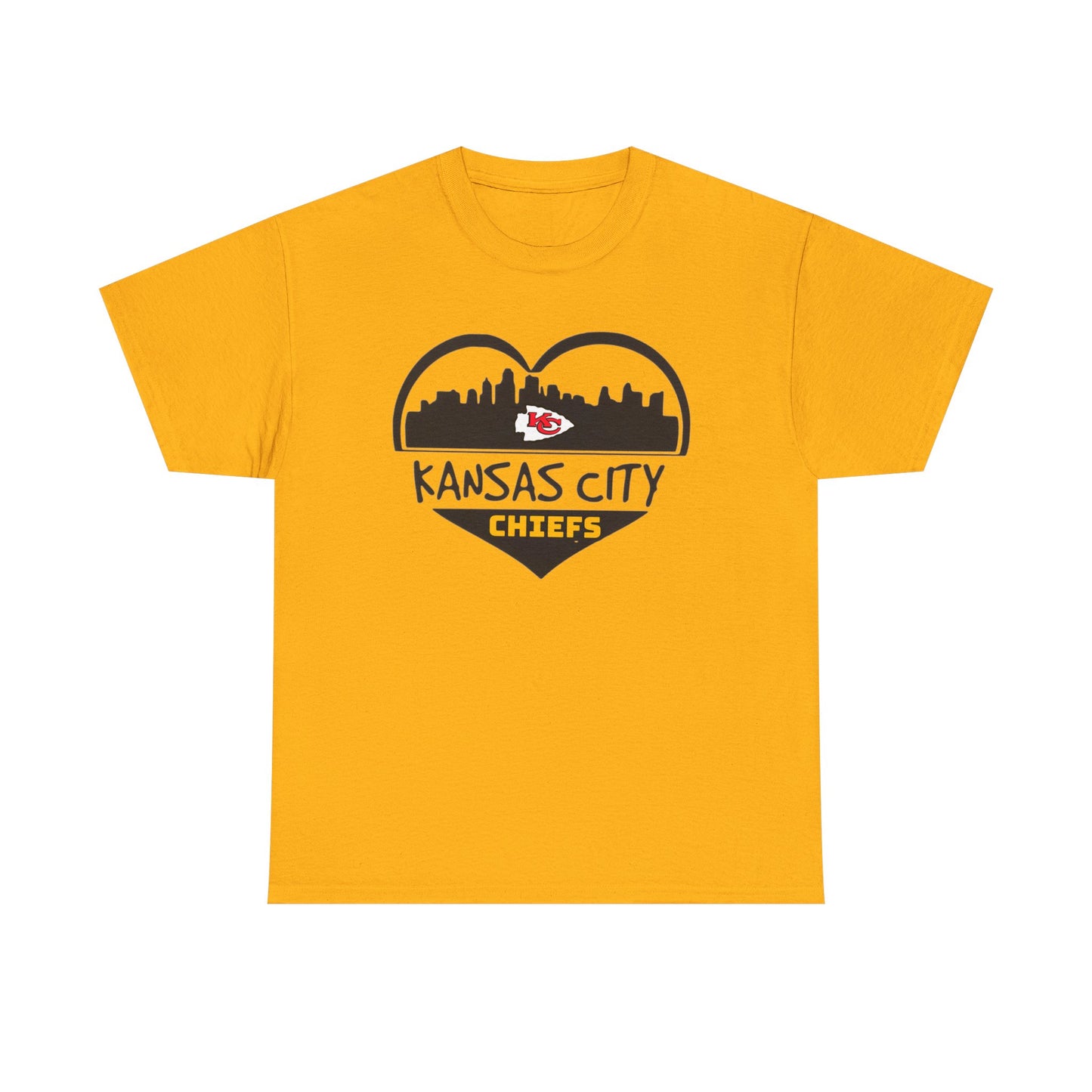 Heart of Kansas City Chiefs Tee - Perfect for Game Day